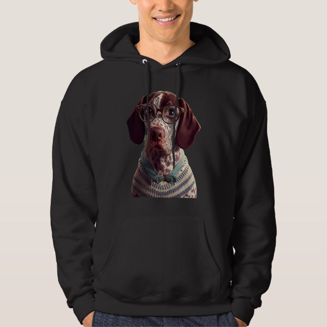 Sudadera Pointer Alemán de Pelo Corto  PAPA Mamá (Anverso)