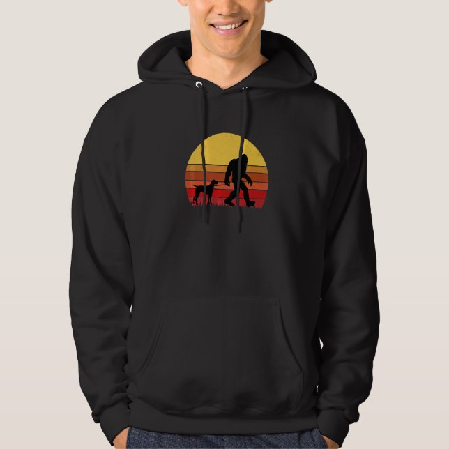 Sudadera Pointer Alemán de Pelo Corto Perro Retro (Anverso)