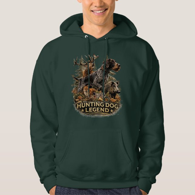 Sudadera Pointer alemán de pelo duro (Anverso)