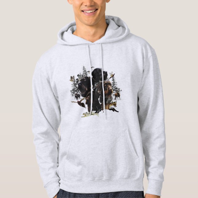 Sudadera Pointer Alemán de Pelo Duro (Anverso)