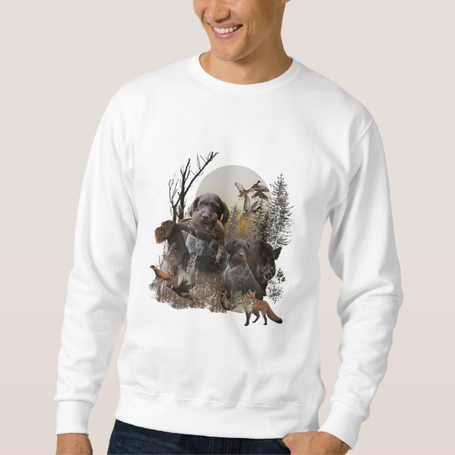 Sudadera Pointer de pelo duro alemán (Anverso)