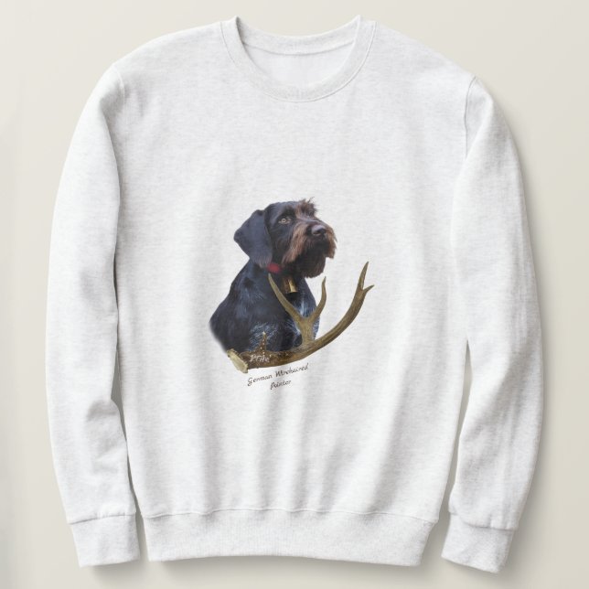 Sudadera Pointer de pelo duro alemán (Anverso del diseño)