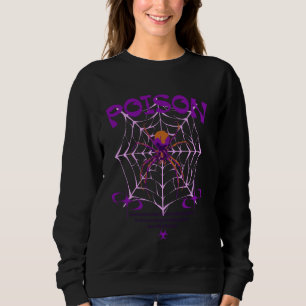Sudadera Poison Y2K: audaz estética del graffiti urbano