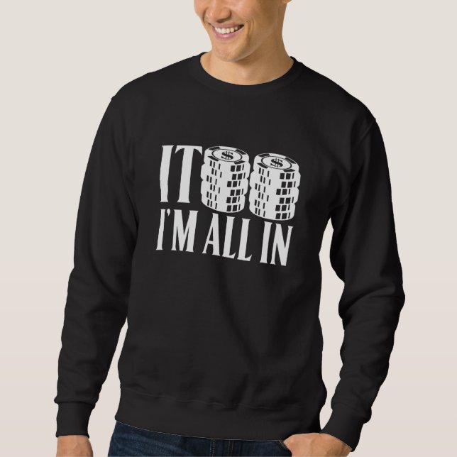 Sudadera Poker Casino Chips Gambler (Anverso)