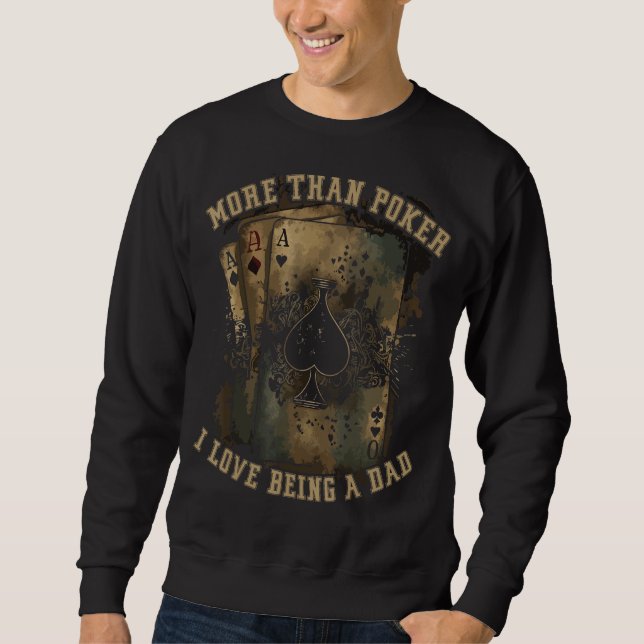 Sudadera Poker Dad Best Daddy Ever Casino Player Gambler Fa (Anverso)