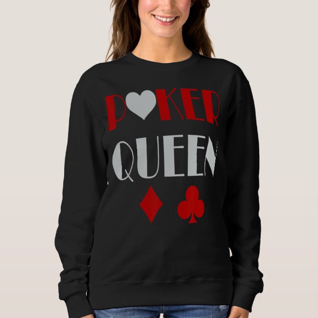 Sudadera Poker Queen 1 (Anverso)