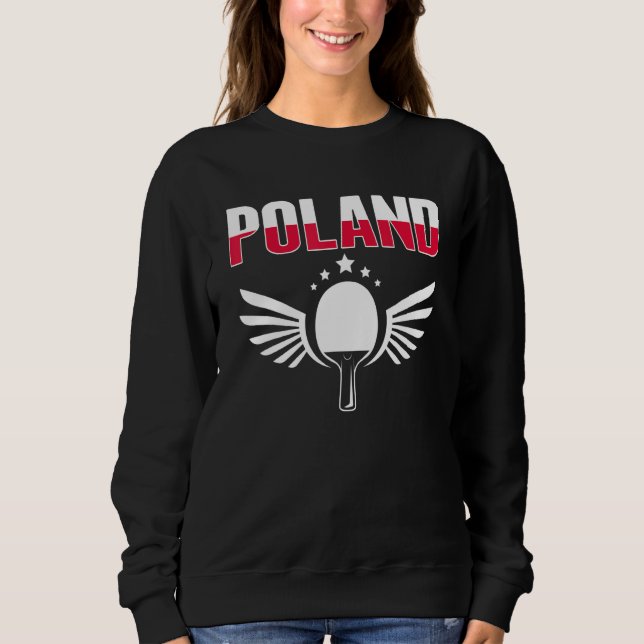 Sudadera Poland Ping Pong   Polish Table Tennis Team Suppor (Anverso)