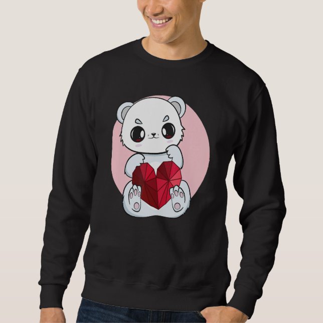 Sudadera Polar Bear Dad Father's Day Best Papa Bear Parent  (Anverso)
