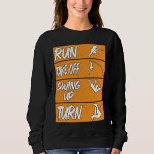 Sudadera Pole Vault Track Run Swing Up Turn Pole Vault