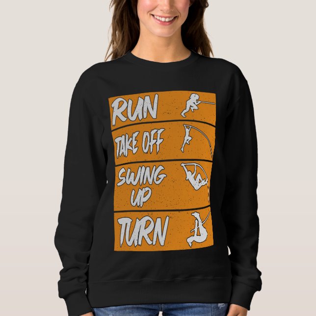 Sudadera Pole Vault Track Run Swing Up Turn Pole Vault (Anverso)