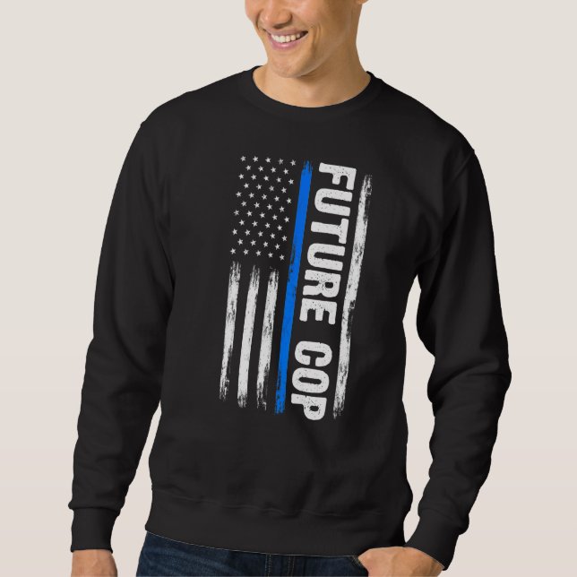 Sudadera Policía De Policía De Policía De Mens Future Cop (Anverso)