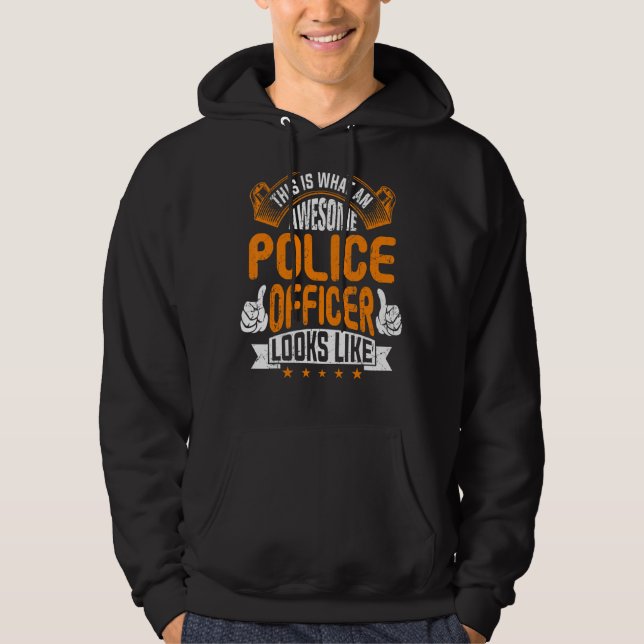 Sudadera Policía de Retiro de Oficial de Policía (Anverso)