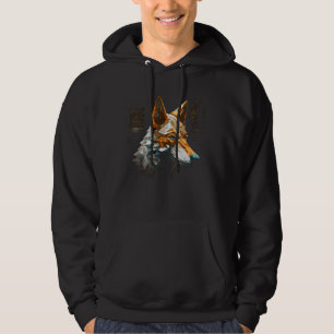 Sudadera Polígono de Fantasía de Lobo - Arte Animal Lobo