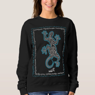 Sudadera Polinesia Gecko Tribal Tattoo Lizard