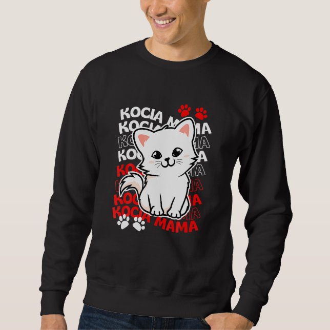 Sudadera Polish Cat Mum Kocia Mama (Anverso)
