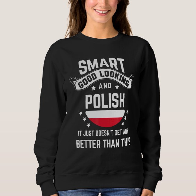 Sudadera Polish Flag Native Pride  Poland Polish Roots (Anverso)