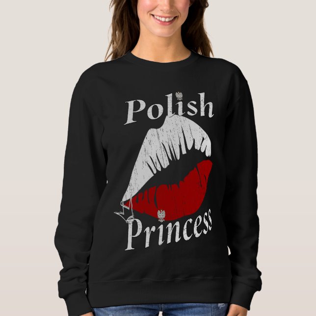 Sudadera Polish Princess Girl  Polish Girls with an attitud (Anverso)