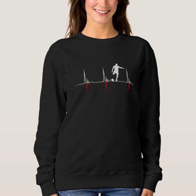 Sudadera Polish Soccer Team Heartbeat EKG Pulse Polish Play (Anverso)
