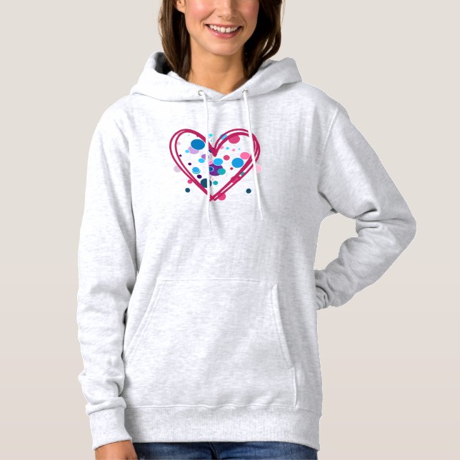 Sudadera Polk Dot Heart (Anverso)