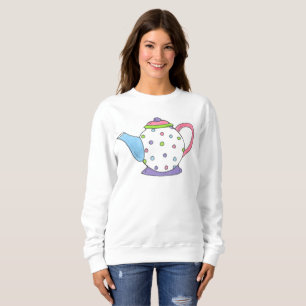 Sudadera Polka Dot Tea Pot Teapot Tea Fiesta Sweatshirt