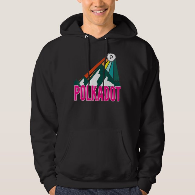 Sudadera Polkadot Dot Crypto Mountain Sun Rays Cryptocurren (Anverso)