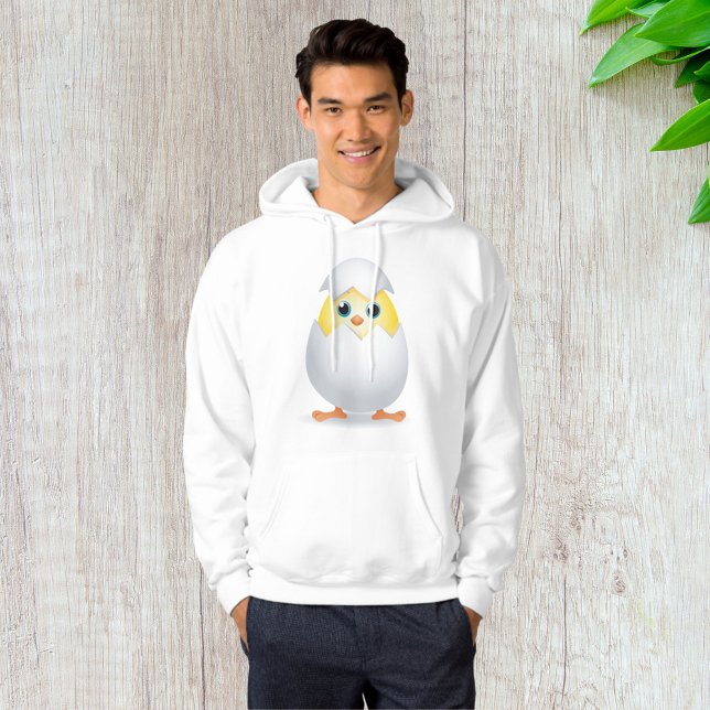 Sudadera Pollito Amarillo Saliente de la Cáscara del Huevo (Subido por el creador)