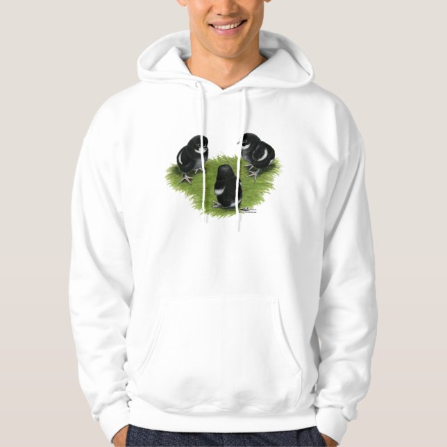 Sudadera Pollitos de Marans Negro Cobre (Anverso)
