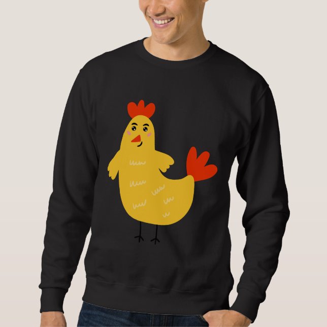 Sudadera Pollo amarillo (Anverso)
