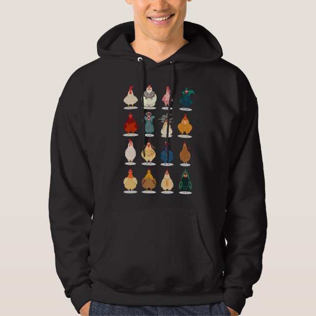 Sudadera Pollo blanco (Anverso)