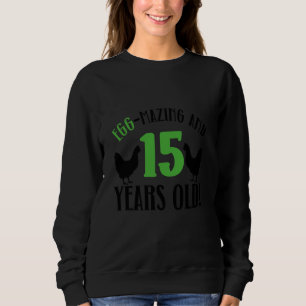 Sudadera Pollo criador de pollo criadero de pollo de 15 año