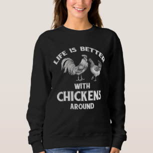 Sudadera Pollo de gallo de granjero Hen Birds