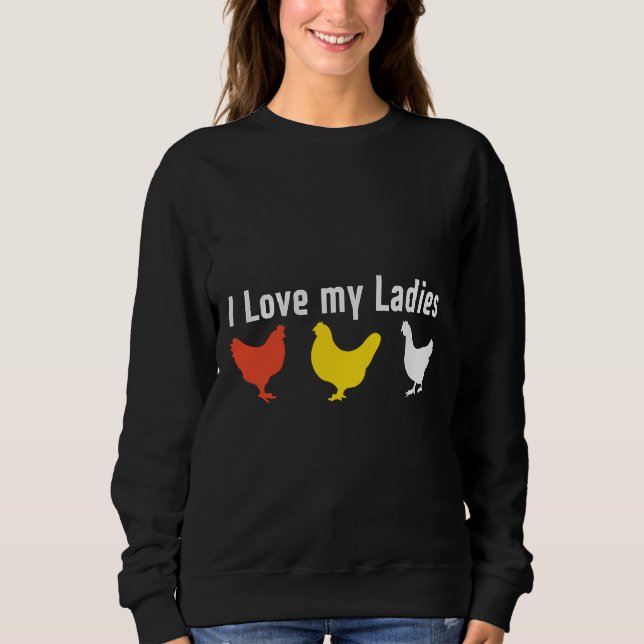 Sudadera Pollo de pollo Coop Chicken Ladder (Anverso)