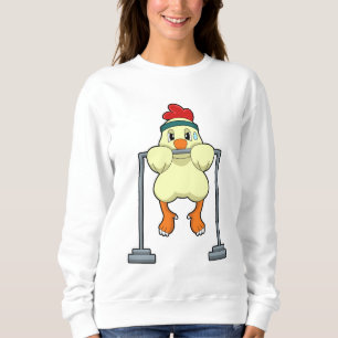 Sudadera Pollo en los ajustes de fitness