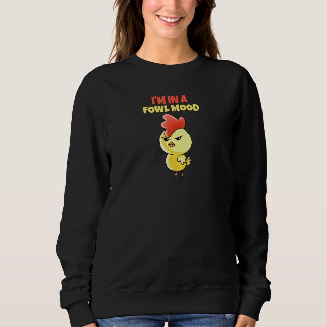 Sudadera Pollo En Un Ánimo De Flor (Anverso)