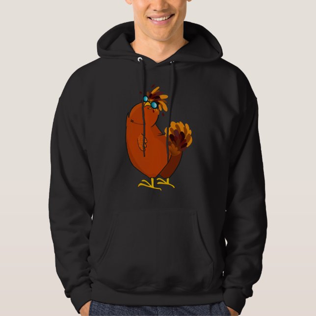 Sudadera Pollo Guay con gafas de sol (Anverso)