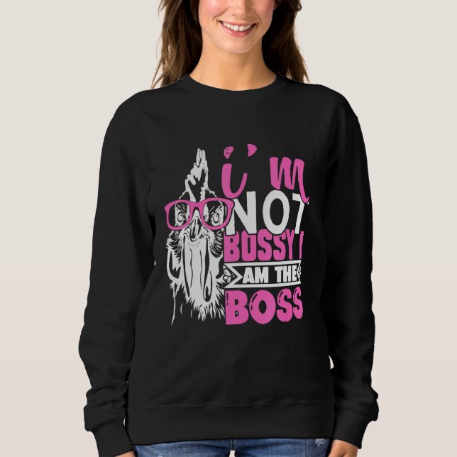 Sudadera Pollo No soy Bossy Soy El Jefe (Anverso)