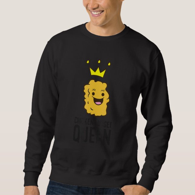 Sudadera Pollo Nugget Reina Funny Pareja de nuggets de poll (Anverso)