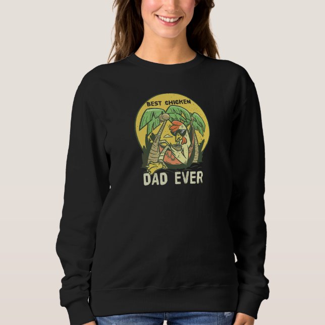 Sudadera Pollo Papa Mejor Padre De Pollo Y Moda De Colles (Anverso)