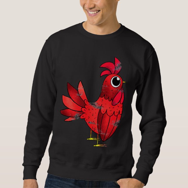 Sudadera Pollo propietario de pollo de aves (Anverso)