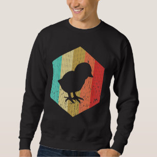 Sudadera Pollo Retro Silueta de Gallina Vintage Animal  80
