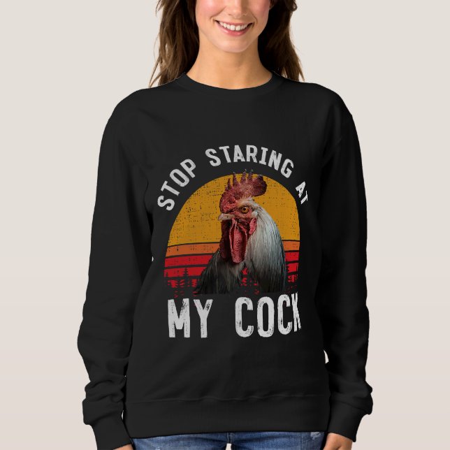Sudadera Pollo retro vintage (Anverso)