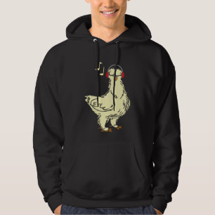Sudadera Pollo Silkie Con Auriculares