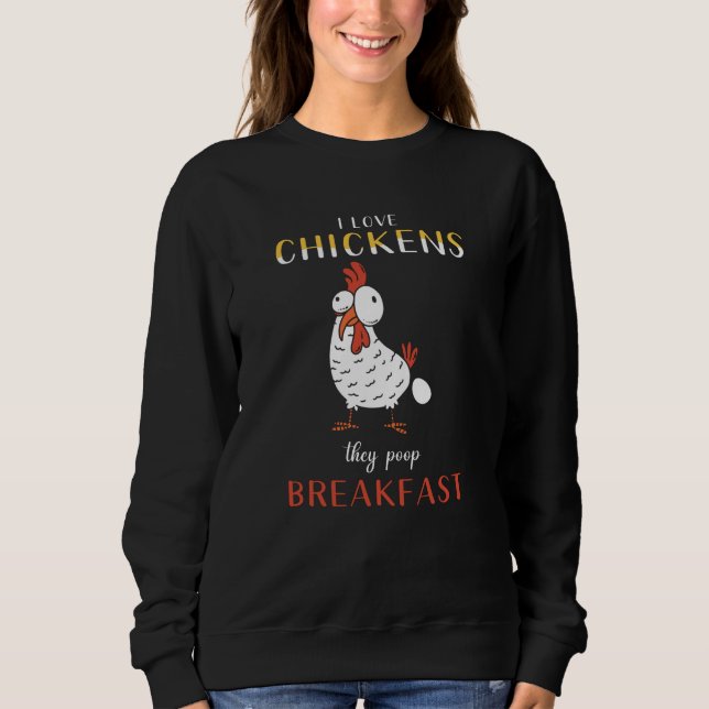 Sudadera Pollos de pollo diciendo curiosidad (Anverso)