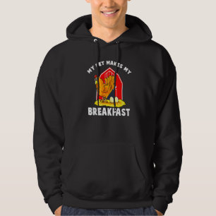 Sudadera Pollos mi Mascota hace mi desayuno de granja de an
