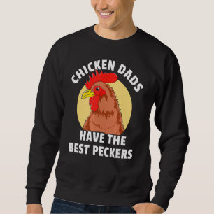Sudadera Pollos para hombres de la granja de papá de pollo
