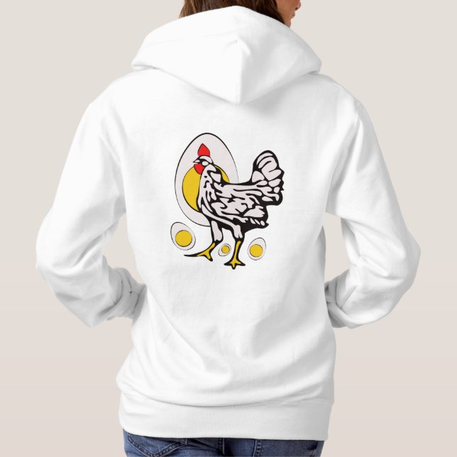 Sudadera Pollos retro (Reverso)