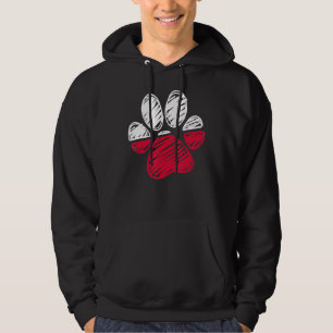 Sudadera Polonia Bandera Gato y Perro Paw Amor y Apoyo Pola