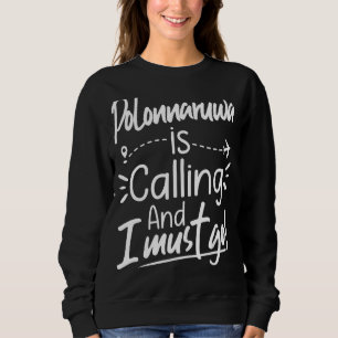 Sudadera Polonnaruwa llama y debo ir a Sri Lanka Tr