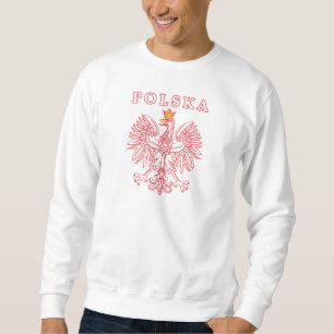 Sudadera Polska Con Águila Polaca Roja