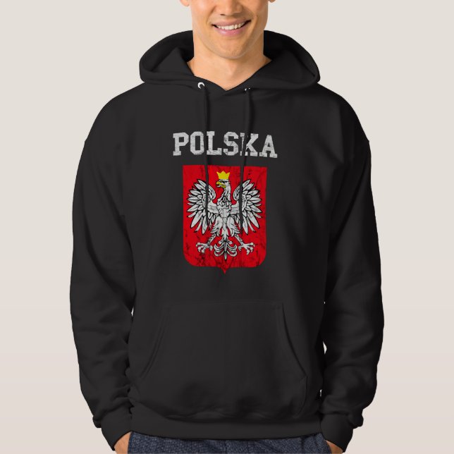 Sudadera Polska Polonia Águila Polonia Patrimonio Polaco Or (Anverso)